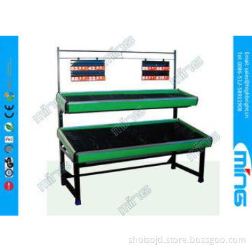 2 Layers Single Sided Metallic Vegetable and Fruit Supermar